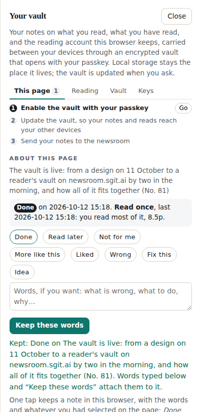 Done as the page's decision